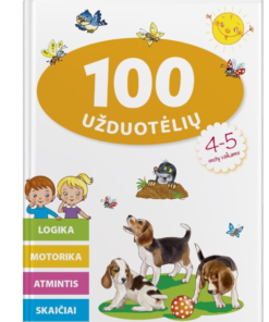„100 užduotėlių 4–5 metų vaikams“ – logika, motorika, atmintis, skaičiai