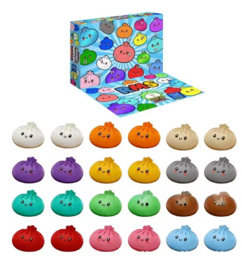 Advento kalendorius – Dumpling Squishy 2026 | 24 spalvotos minkštos taigmenos