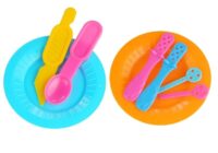 Spalvotas plastilino rinkinys – gimtadienio torto namelis