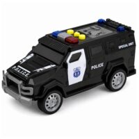 Specialiosios paskirties policijos automobilis su šviesomis ir garsais