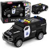 Specialiosios paskirties policijos automobilis su šviesomis ir garsais