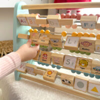 TOOKY TOY dvipusė edukacinė skaičiavimo ir abėcėlės lenta