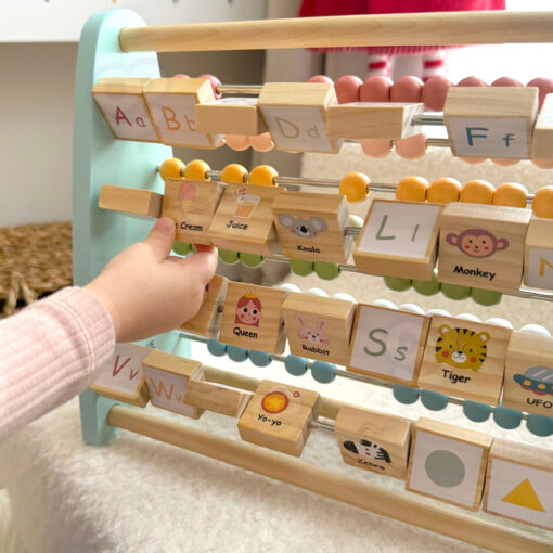 TOOKY TOY dvipusė edukacinė skaičiavimo ir abėcėlės lenta