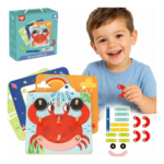 TOOKY TOY mediniai dėlionės kaladėlės