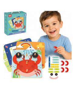 TOOKY TOY mediniai dėlionės kaladėlės