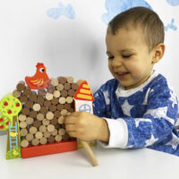 TOOKY TOY medinis loginis žaidimas „Farma“ su 69 elementais