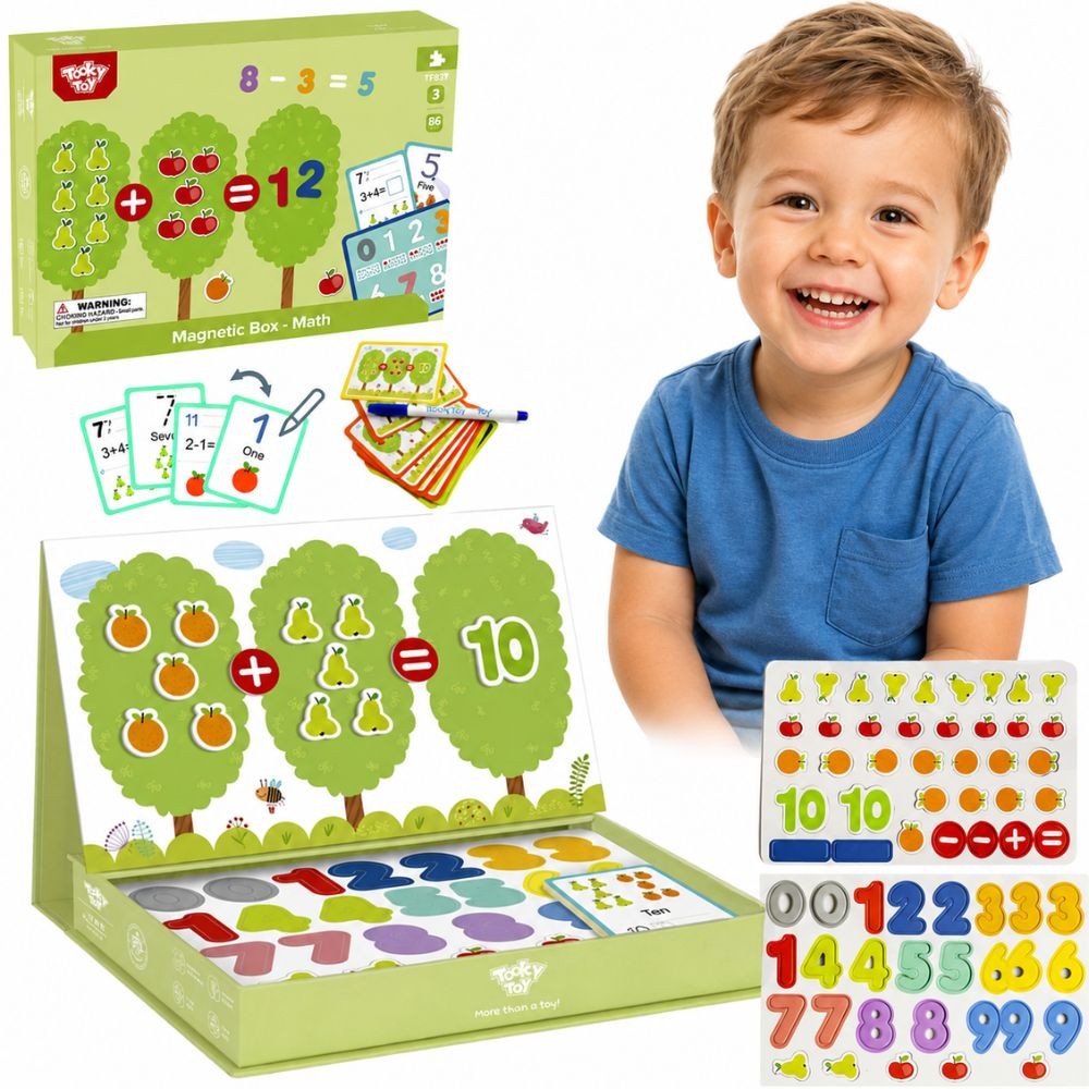 Tooky Toy magnetinė matematikos mokymosi dėžutė Tooky Toy magnetinė matematikos mokymosi dėžutė