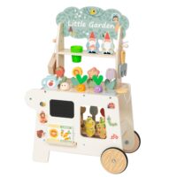 Tooky Toy medinis sodo vežimėlis–krautuvėlė
