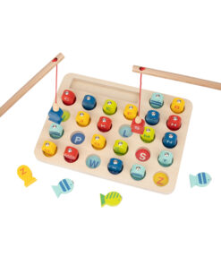 Tooky Toy medinis žvejybos žaidimas su raidėmis