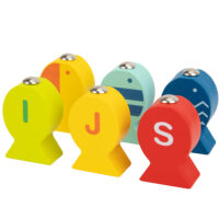 Tooky Toy medinis žvejybos žaidimas su raidėmis