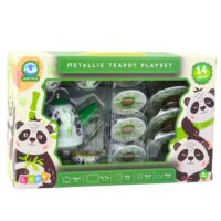 Vaikiškas metalinis arbatos servizas – panda tema