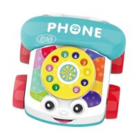 Vaikiškas traukiamas žaislinis telefonas
