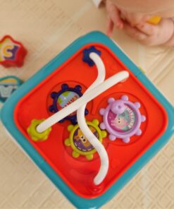 WOOPIE BABY Interaktyvus jutiminis edukacinis Montessori rūšiavimo kubas 6in1