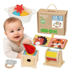 WOOPIE GREEN XXL Montessori edukacinė sensorinė dėžė 6 viename
