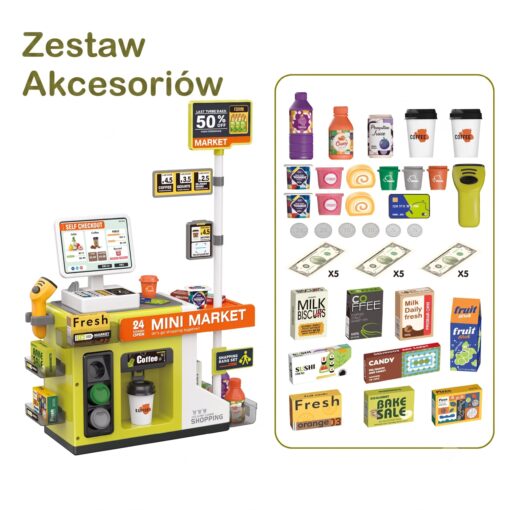 WOOPIE Mini Market – savitarnos kasa su kavos kampeliu