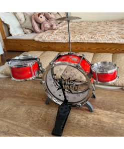 WOOPIE edukacinis būgnų rinkinys vaikams muzikos mokymuisi