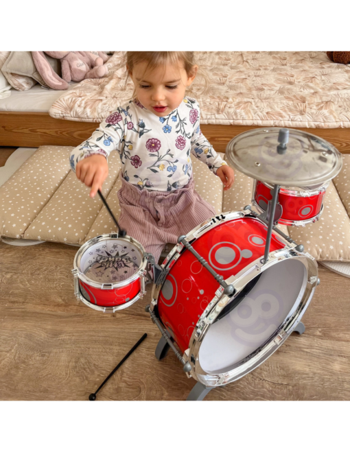 WOOPIE edukacinis būgnų rinkinys vaikams muzikos mokymuisi
