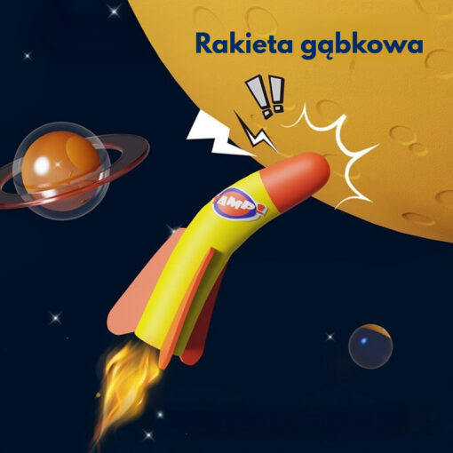 WOOPIE piankinių raketų šaudykla su dviguba pompa ir šviečiančiomis raketomis