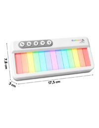 WOOPIE „Rainbow Touch“ pianinas su foniniu apšvietimu ir mokymosi režimu