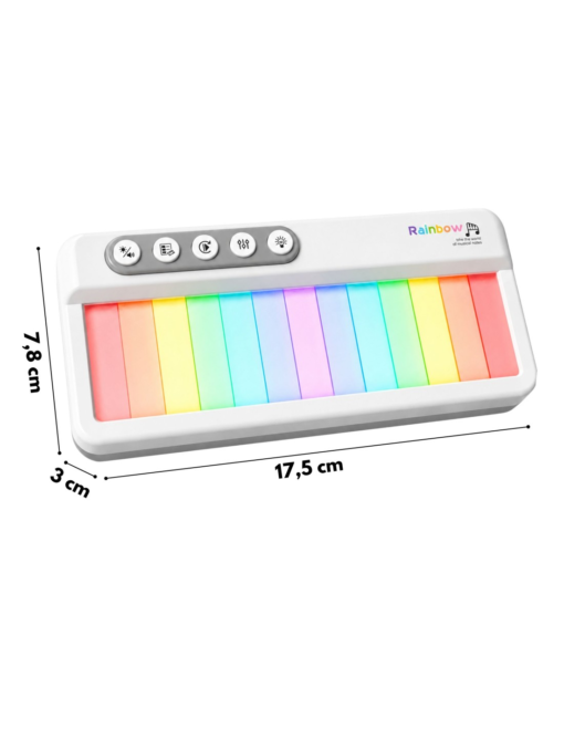 WOOPIE „Rainbow Touch“ pianinas su foniniu apšvietimu ir mokymosi režimu