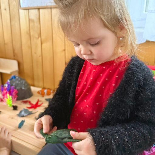 Woopie 33 dalių jūros gyvūnų rinkinys su augmenija ir žaidimų kilimėliu