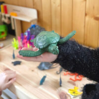 Woopie 33 dalių jūros gyvūnų rinkinys su augmenija ir žaidimų kilimėliu