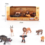 Woopie 6 džiunglių ir safari gyvūnų figūrėlių rinkinys