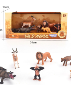 Woopie 6 džiunglių ir safari gyvūnų figūrėlių rinkinys