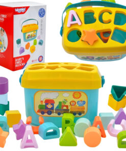 Woopie Baby edukacinis rūšiuoklis–kibiriukas su kaladėlėmis
