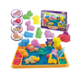 Woopie XL kinetinio smėlio rinkinys „Zoo“ su 1