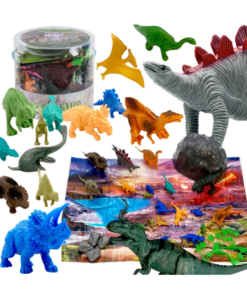 Woopie dinozaurų figūrėlių rinkinys 34 el. su augalais
