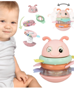 Woopie geltona sensorinė vankė‑stankė 2‑in‑1