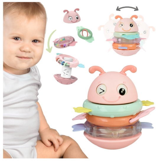 Woopie geltona sensorinė vankė‑stankė 2‑in‑1 Woopie geltona sensorinė vankė‑stankė 2‑in‑1