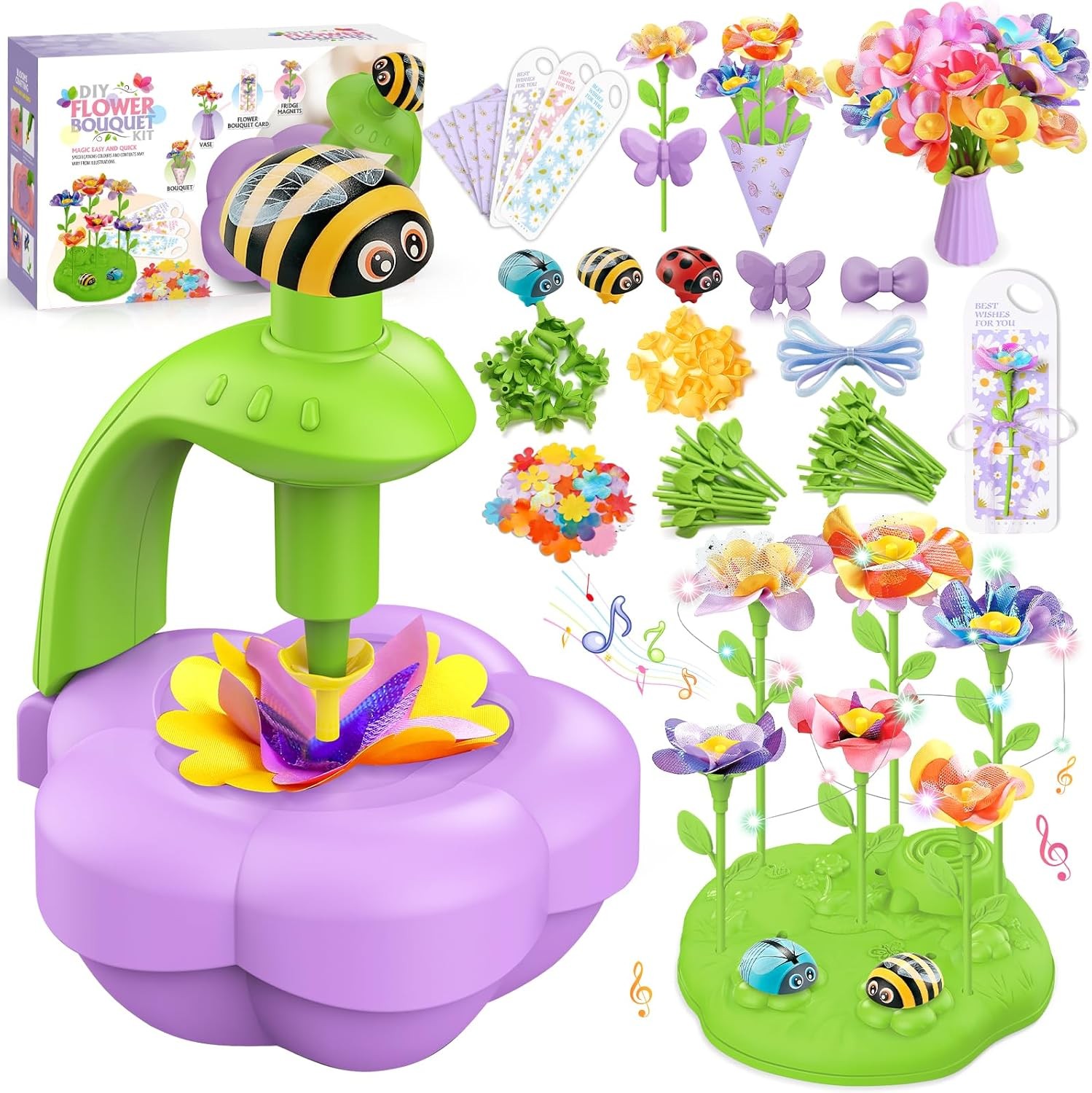 Woopie kūrybinis gėlių ir puokščių kūrimo rinkinys „Mažasis floristas“