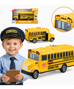 Woopie mokyklinis autobusas su šviesomis ir garsais