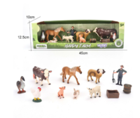 Woopie „Happy Farm“ figūrėlių rinkinys su ūkininku ir gyvūnais