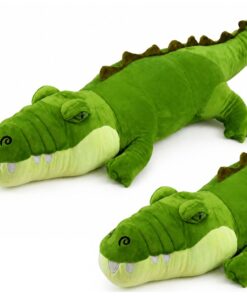 Žalias pliušinis krokodilas 70 cm