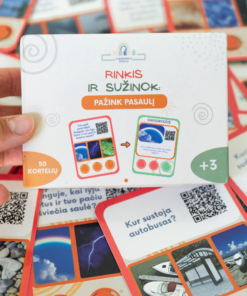 ABĖCĖ kortelės „Rinkis ir sužinok. Pažink pasaulį“