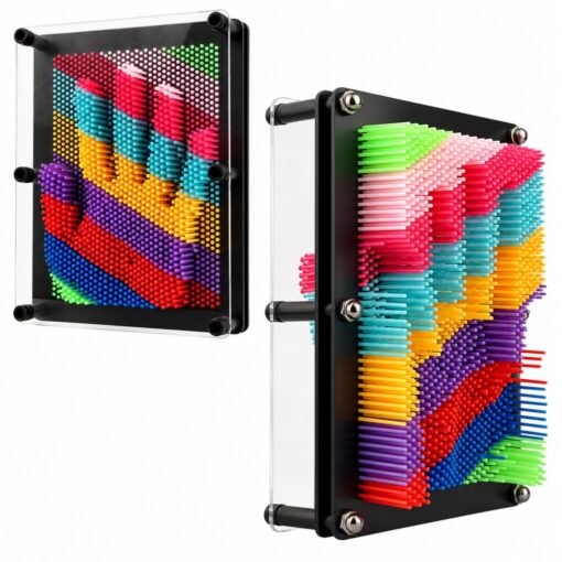 3D spalvotų smeigių sensorinė lentelė