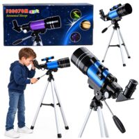 Astronominis teleskopas vaikams 70 mm
