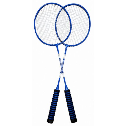 Badmintono rinkinys su 2 raketėmis ir 3 skrajukais