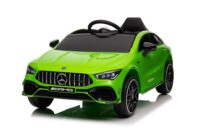 Baltas Mercedes CLA 45S AMG 4×4 akumuliatorinis automobilis
