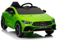 Baltas Mercedes CLA 45S AMG 4×4 akumuliatorinis automobilis