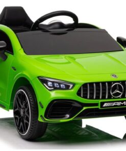 Baltas Mercedes CLA 45S AMG 4×4 akumuliatorinis automobilis