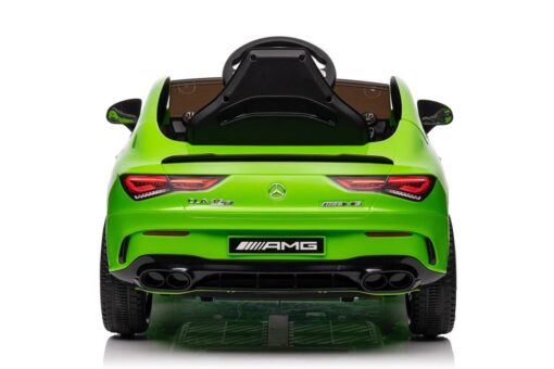 Baltas Mercedes CLA 45S AMG 4×4 akumuliatorinis automobilis