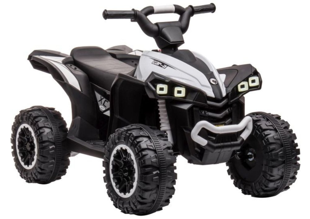 Baltas akumuliatorinis automobilis HL568 vaikams