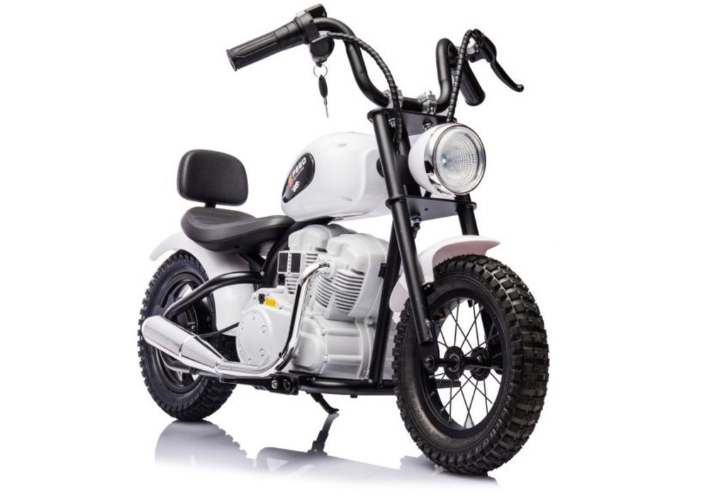 Baltas akumuliatorinis motociklas A9902