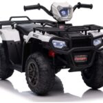Baltas elektrinis automobilis vaikams Lean Cars JC915