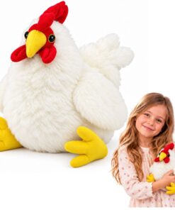 Baltas pliušinis viščiukas 20 cm