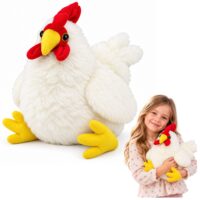 Baltas pliušinis viščiukas 40 cm